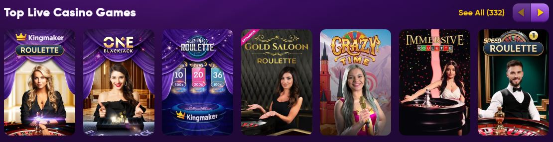 Join live roulette tables